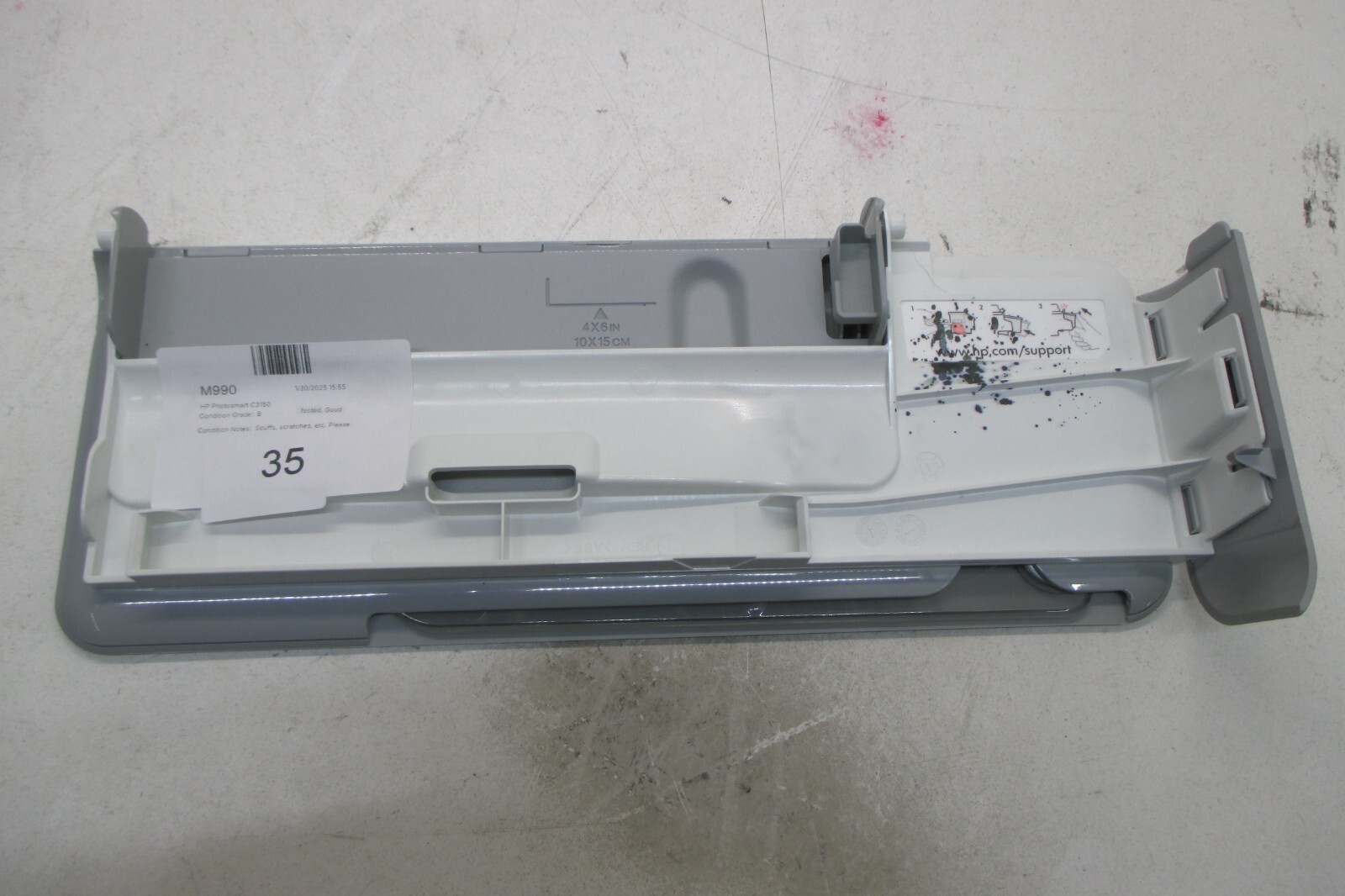 HP Photosmart C3150 Paper Input Tray