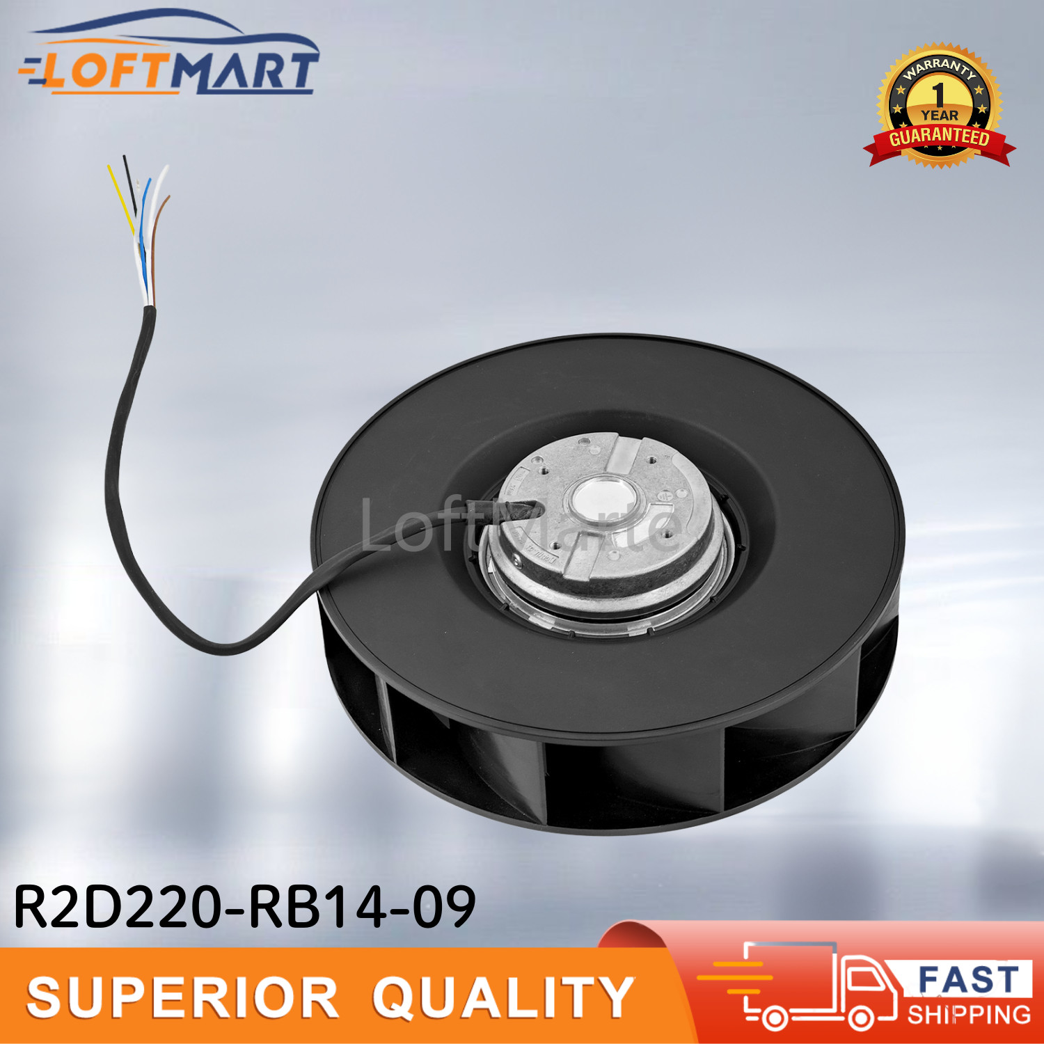 Cabinet Fan R2D220-RB14-09 For Ebmpapst AC 400V 130W 0.22A 50/60Hz 220MM 2450RPM