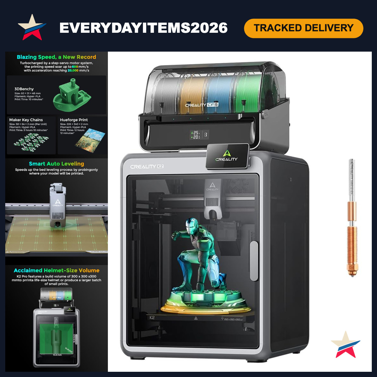 Multicolor 3D Printer Combo with CFS - High Precision, Easy Setup, DIY Printing