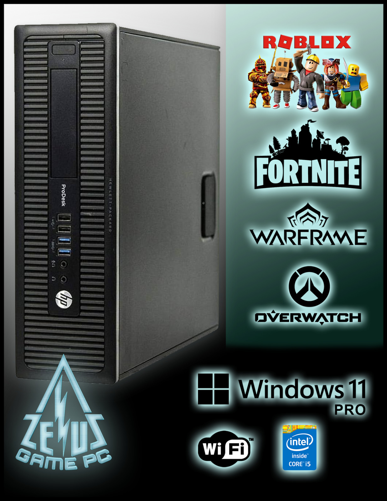 Gaming PC for Kids | Roblox Ready Desktop | i5 CPU | Radeon R7 4GB | Windows 11