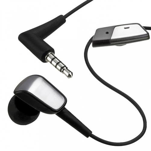 HEADSET MONO 3.5MM HANDS-FREE EARPHONE SINGLE EARBUD w MIC For PHONES & TABLETS