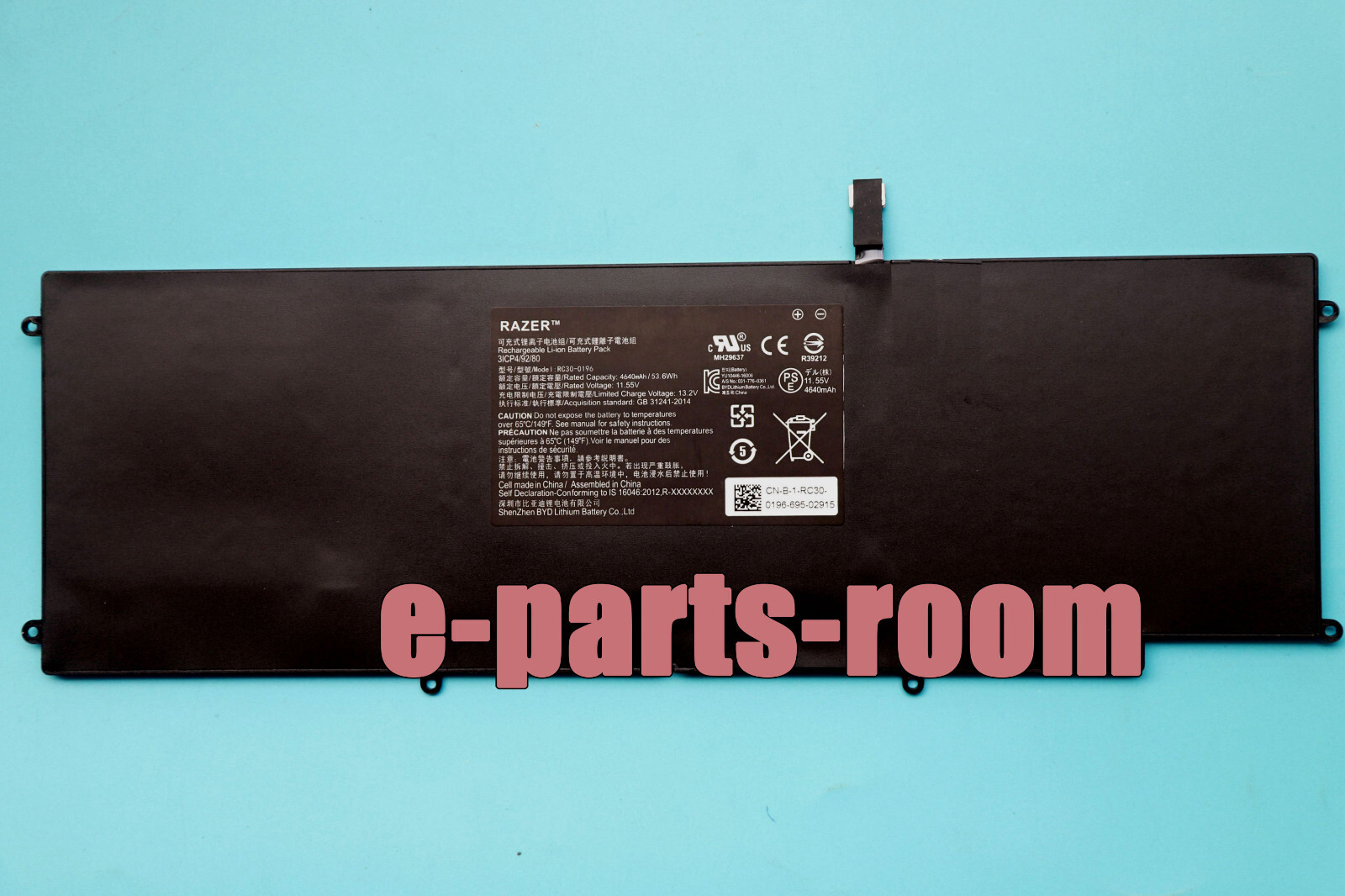 New Genuine RC30-0196 RZ09-0196 Laptop Battery for Razer Blade Stealth 2016 2017