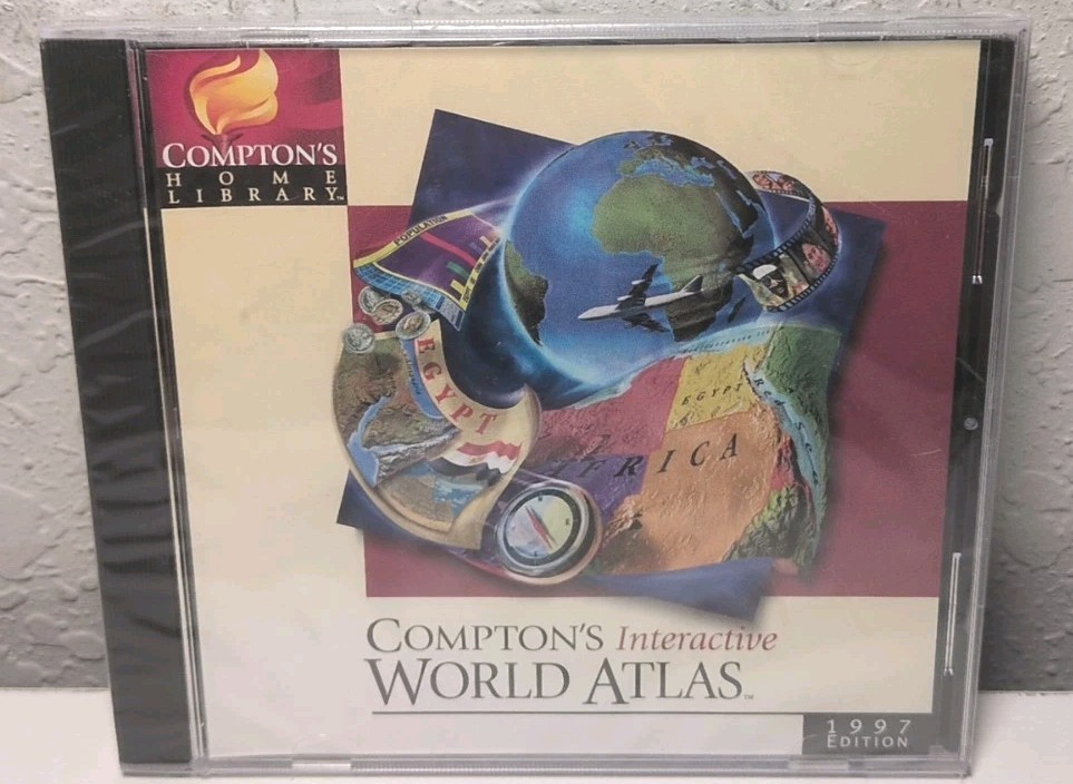 Compton's Interactive World Atlas 1997 Edition PC CD-ROM Brand New B72