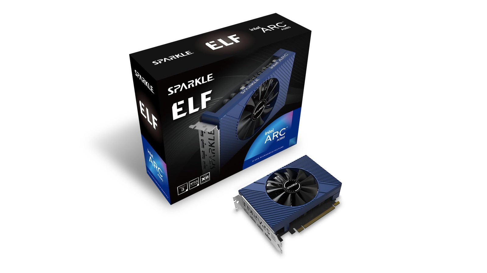 Sparkle Intel Arc A380 Graphics Card 6GB GDDR6 Single Fan ELF