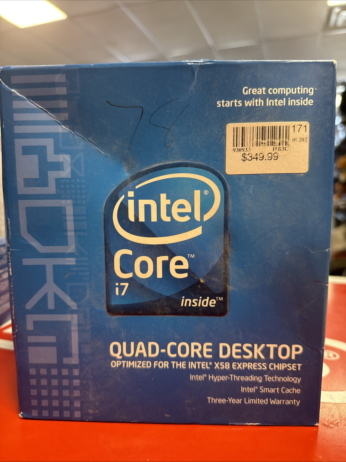 Intel Core i7 Processor i7-920 2.66GHz 8 MB LGA1366 CPU BX80601920 New Sealed