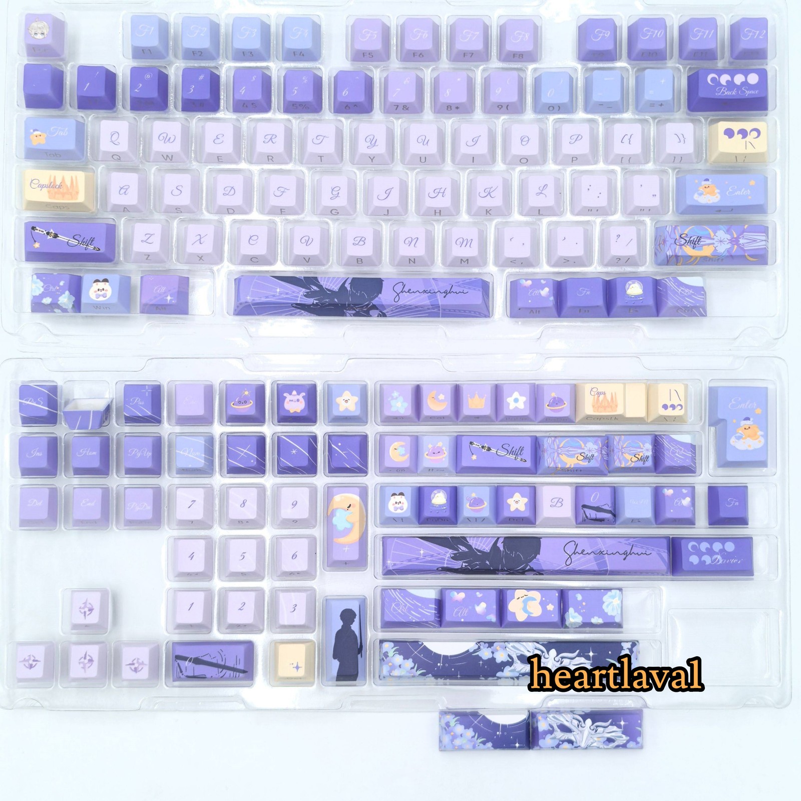 Love and Deepspace Xavier 140 Keys Cap PBT Keycap Set for MX Mechanical Keyboard