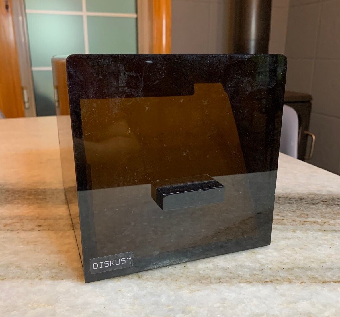 RARE Vintage Retro Computing DISKUS 5.25 Floppy Disk Storage Case Los Angeles CA