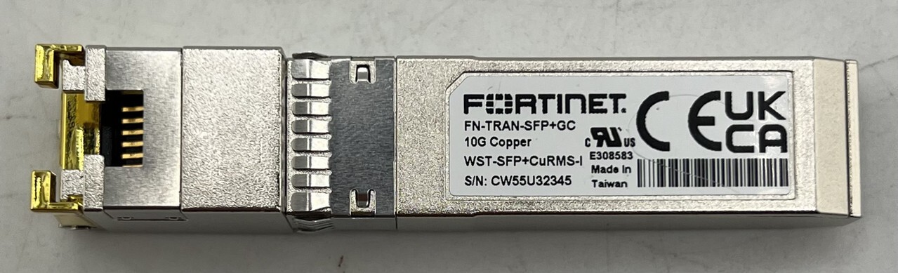 FORTINET FN-TRAN-SFP+GC 10G COPPER WST-SFP+CURMS-I E308583 TRANSCEIVER