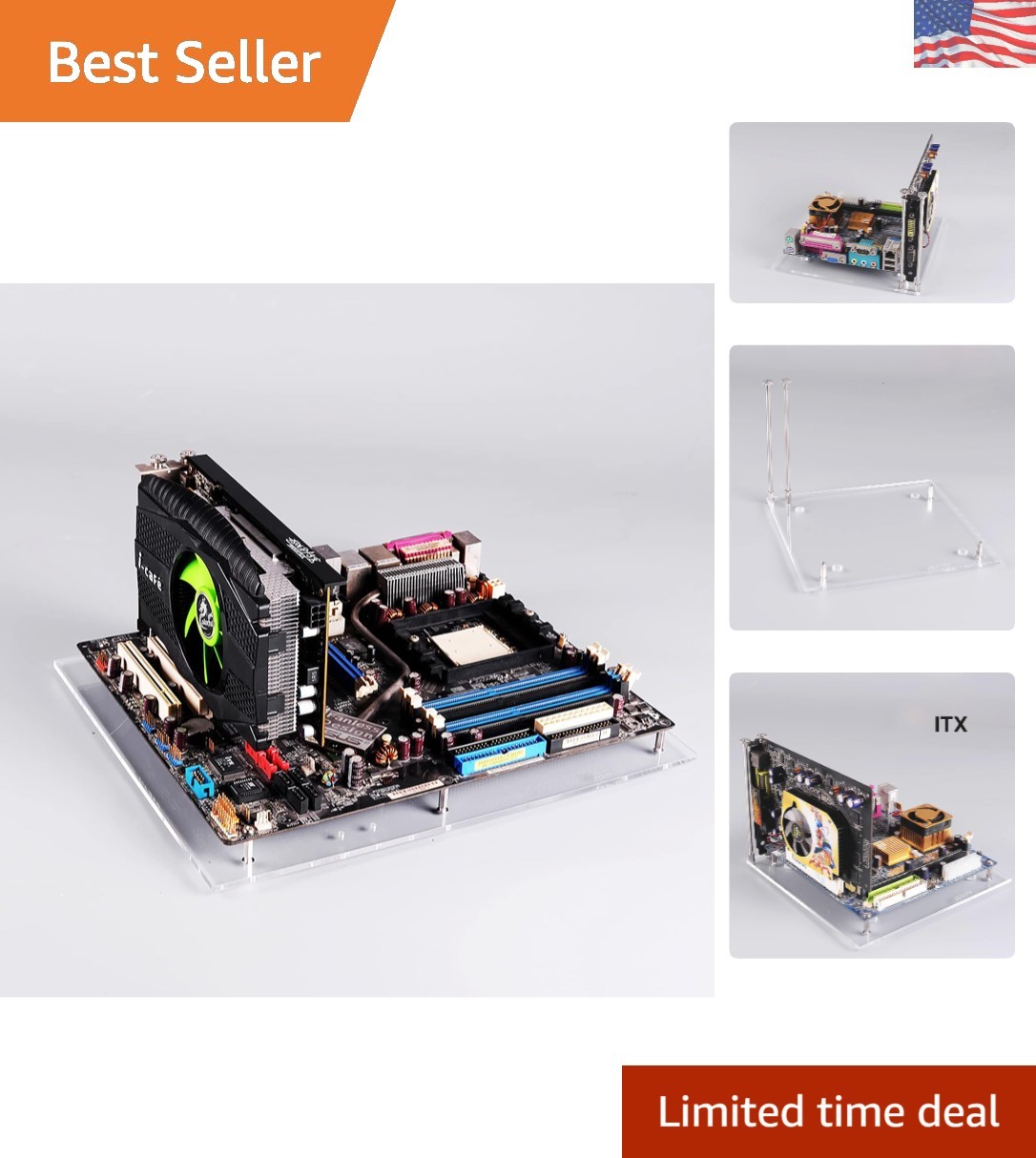 Customizable Acrylic PC  Stand for Easy Access to Mini ITX Motherboards