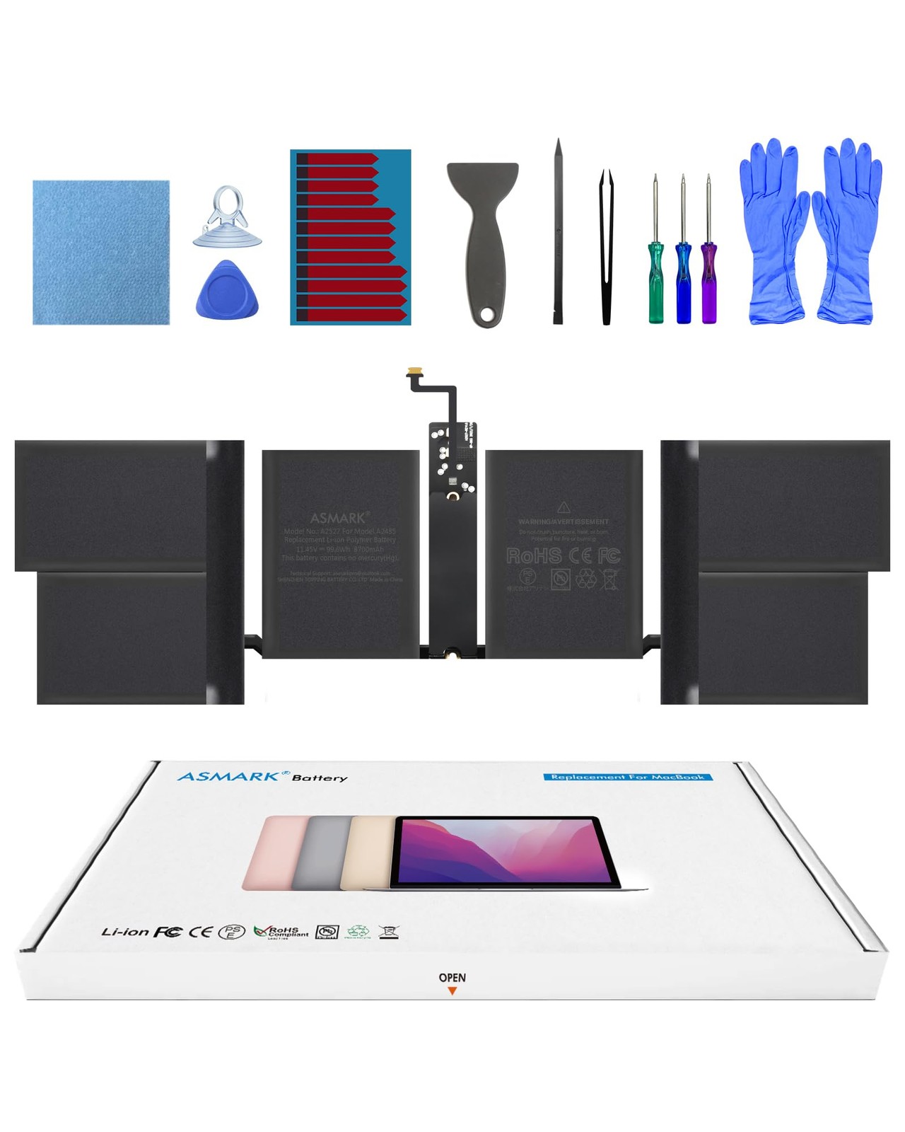 ASMARK Replacement Battery for MacBook Pro A2485