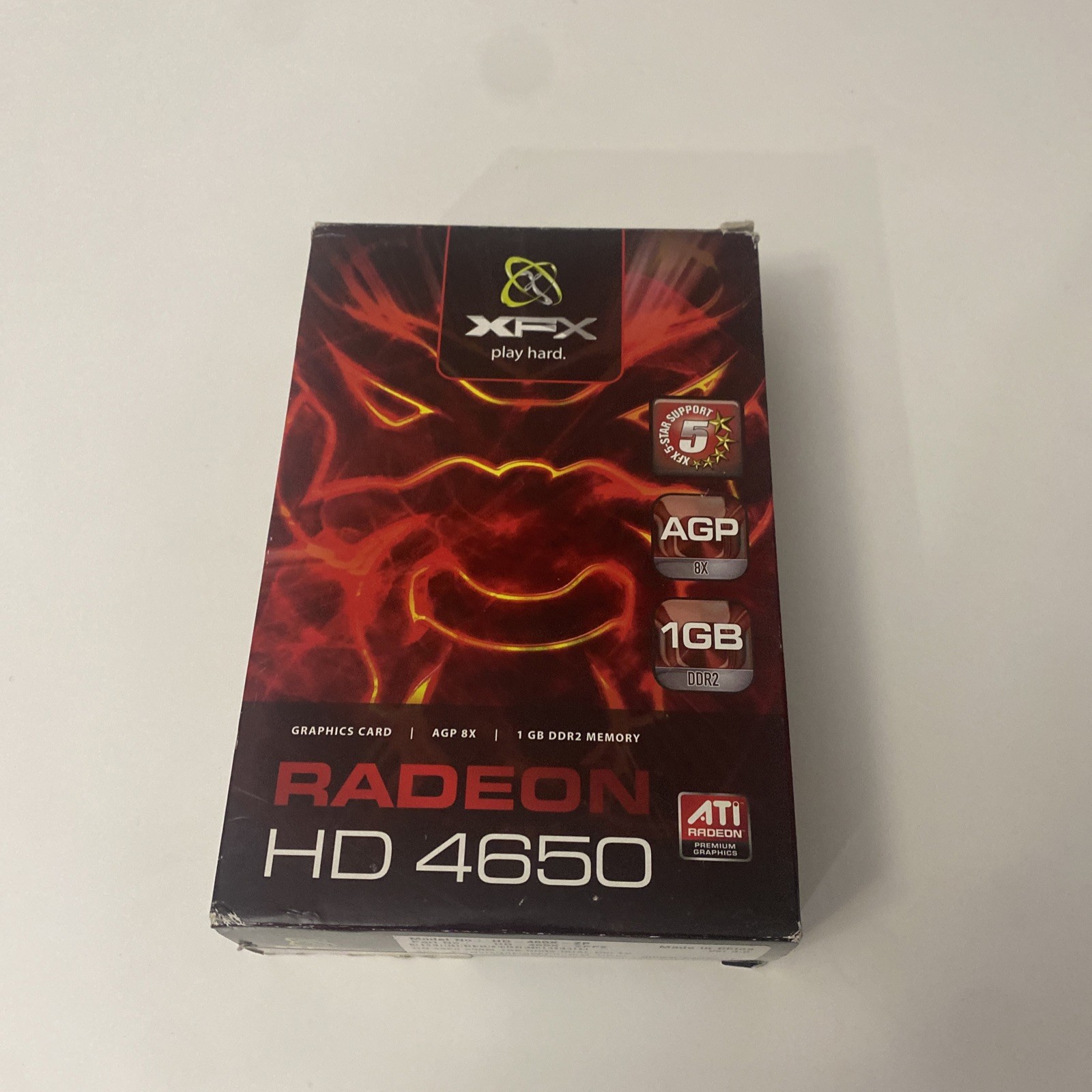 XFX ATI Radeon HD 4650 AGP 8x 1GB DDR2 DVI S-Video