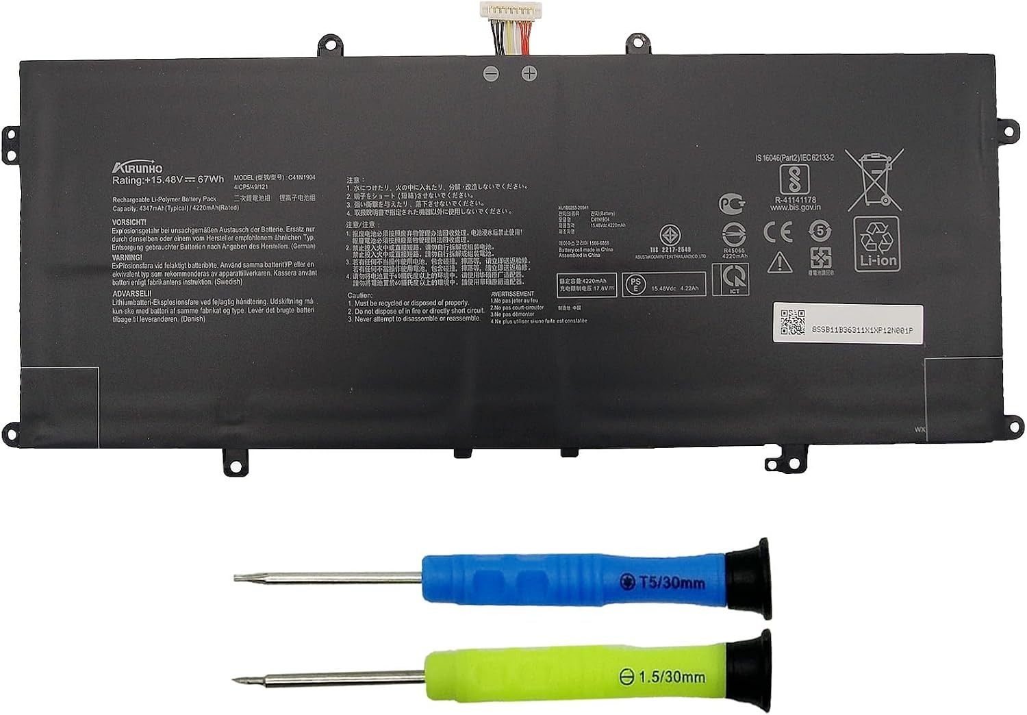 C41N1904 Battery Replacement for ASUS ZenBook 14 UX425UA UM425IA UX425EA