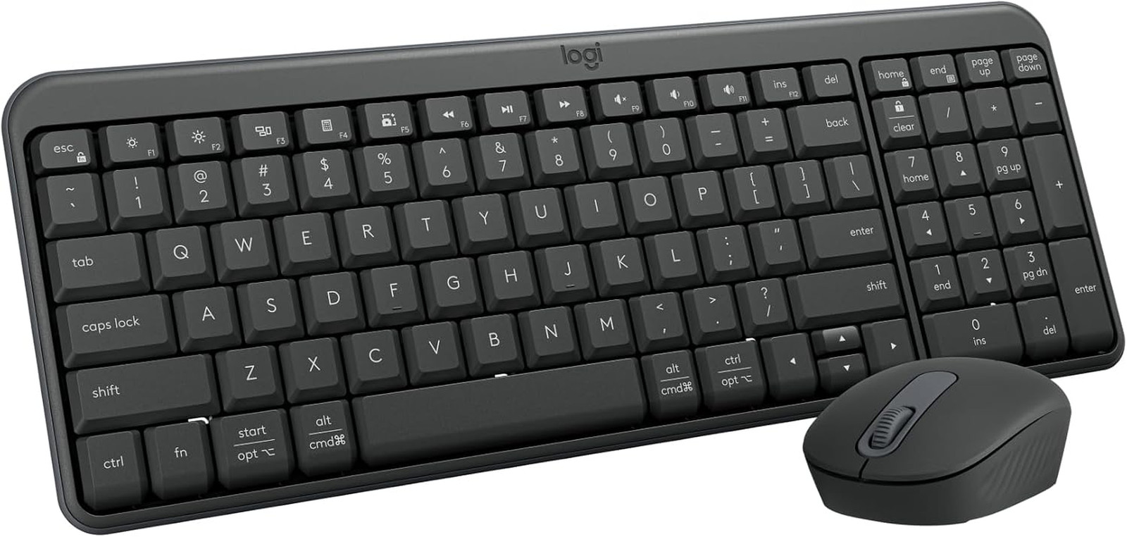 Logitech MK250 Wireless Bluetooth Keyboard and Mouse Combo - Graphite