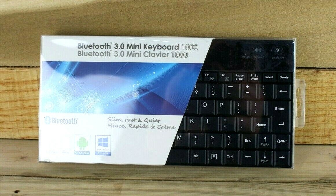 BRAND NEW SEALED Adesso Bluetooth 3.0 Mini Keyboard 1000 For Android (AMX)