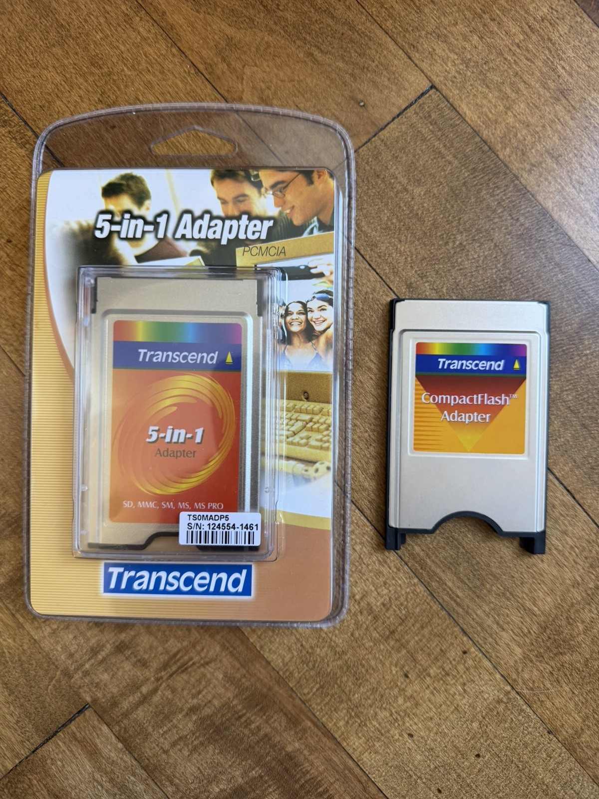 TRANSCEND 5 In 1 Adapter: TS0MADP5 new & Compact Flash Adapter: TS0MCF2PC used