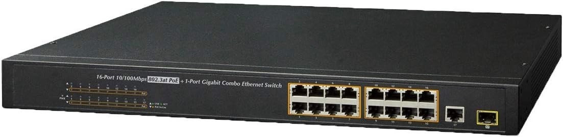 New Lorex ACCLPS263B 16-Port PoE Switch + 1 LAN Port 100-240V