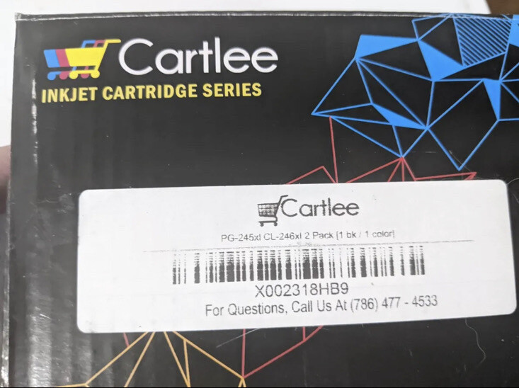 Cartlee Canon-Compatible Ink 2-Pack PG245xl and CL246XL 