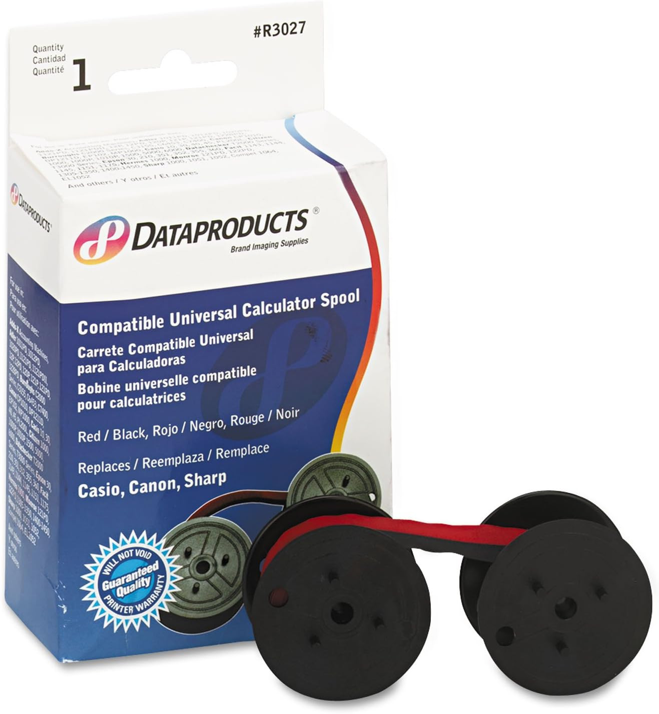 R3027 Compatible Ribbon - Universal Calculator Spool C Wind Black/