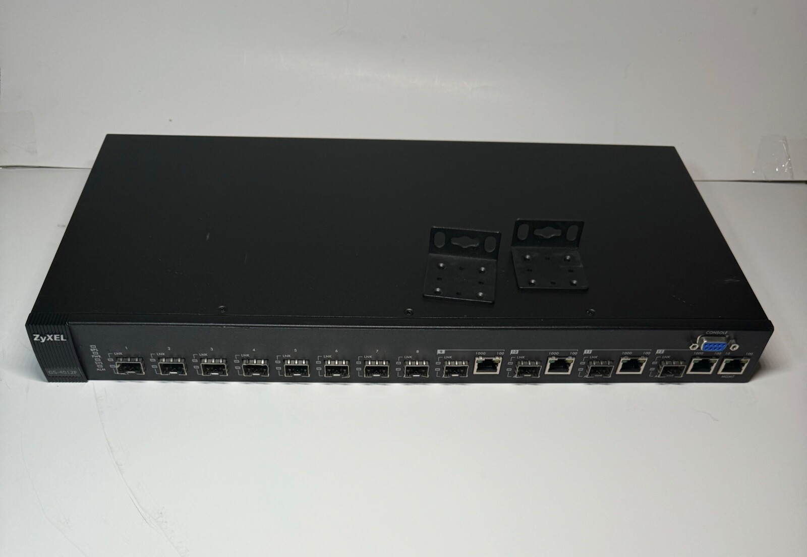ZyXEL GS4012F 12 Port Layer 3+ Managed GbE Interface (RJ-45 or SFP)