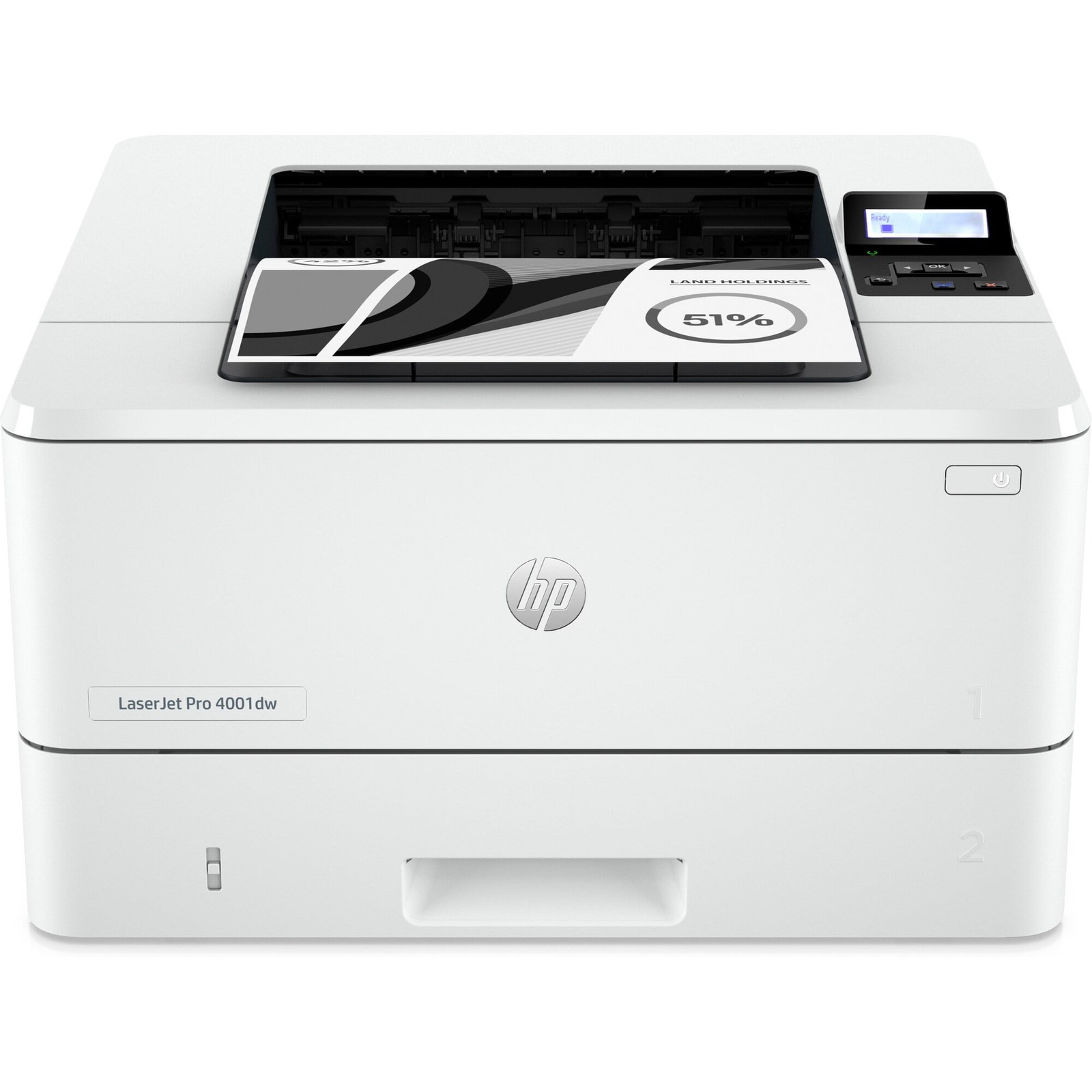 HP LaserJet Pro 4001dw Monochrome Laser Printer, Wireless, Auto Duplex, 42 PPM,