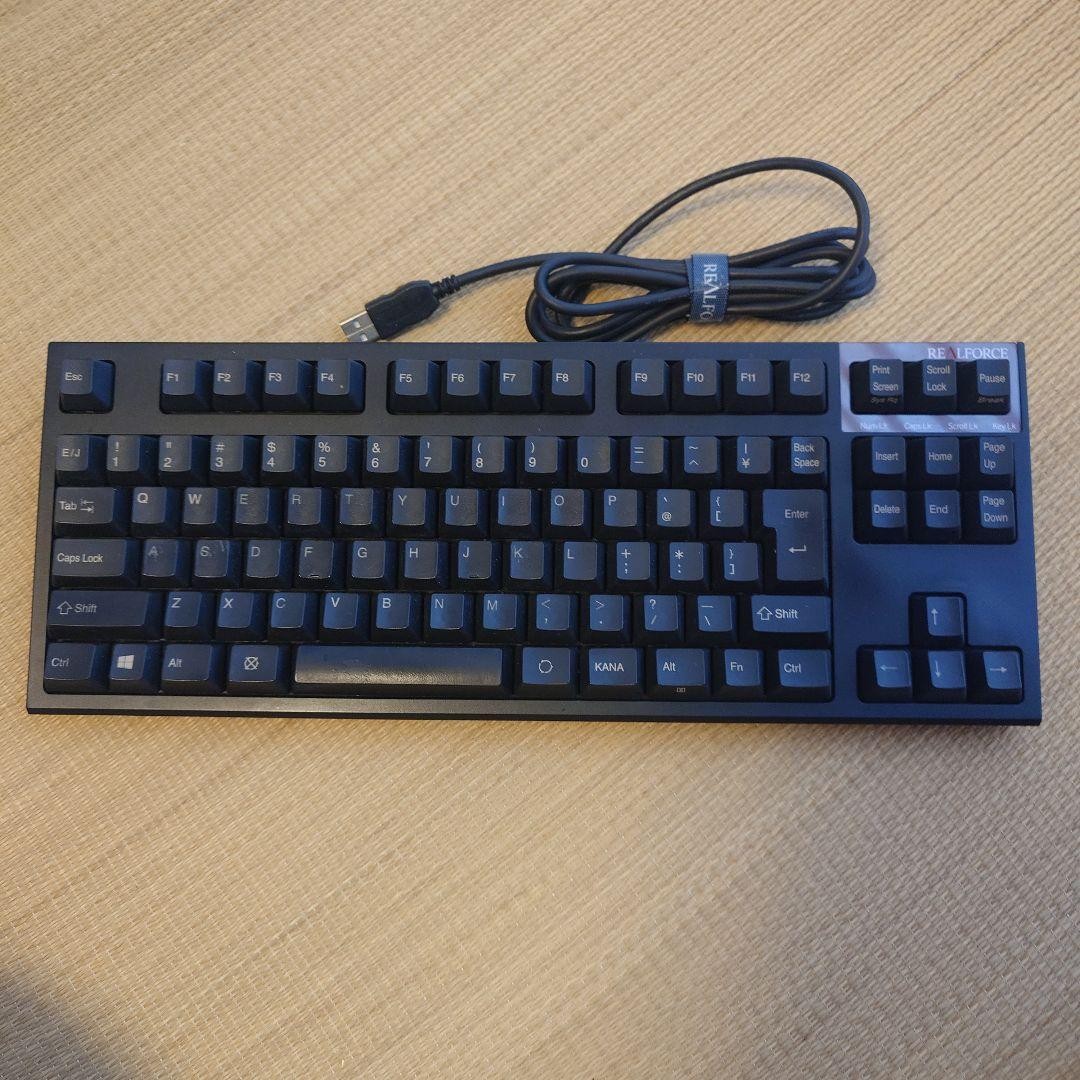 Realforce R2TLS-JP4-BK Keyboard JP TKL Black Used