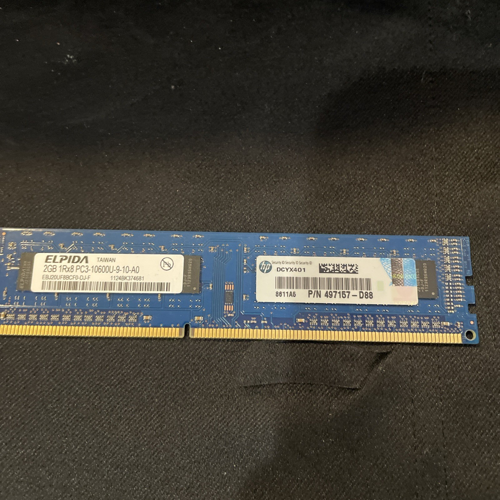 Elpida 2GB DDR3 1Rx8 PC3-10600U Desktop RAM Memory