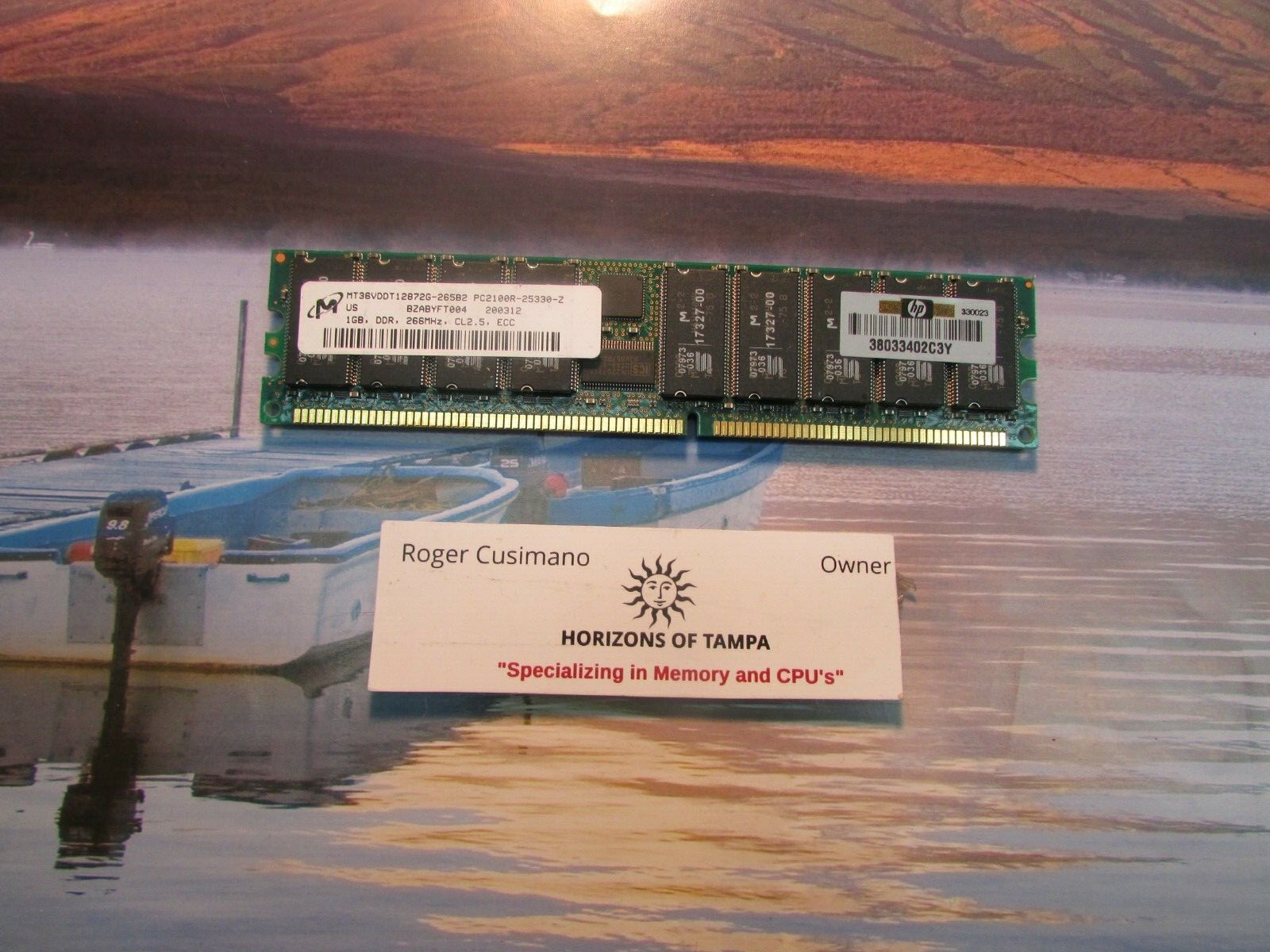 Micron 1 GB DDR Server RAM Memory- MT36VDDT12872G-265B2 SINGLE