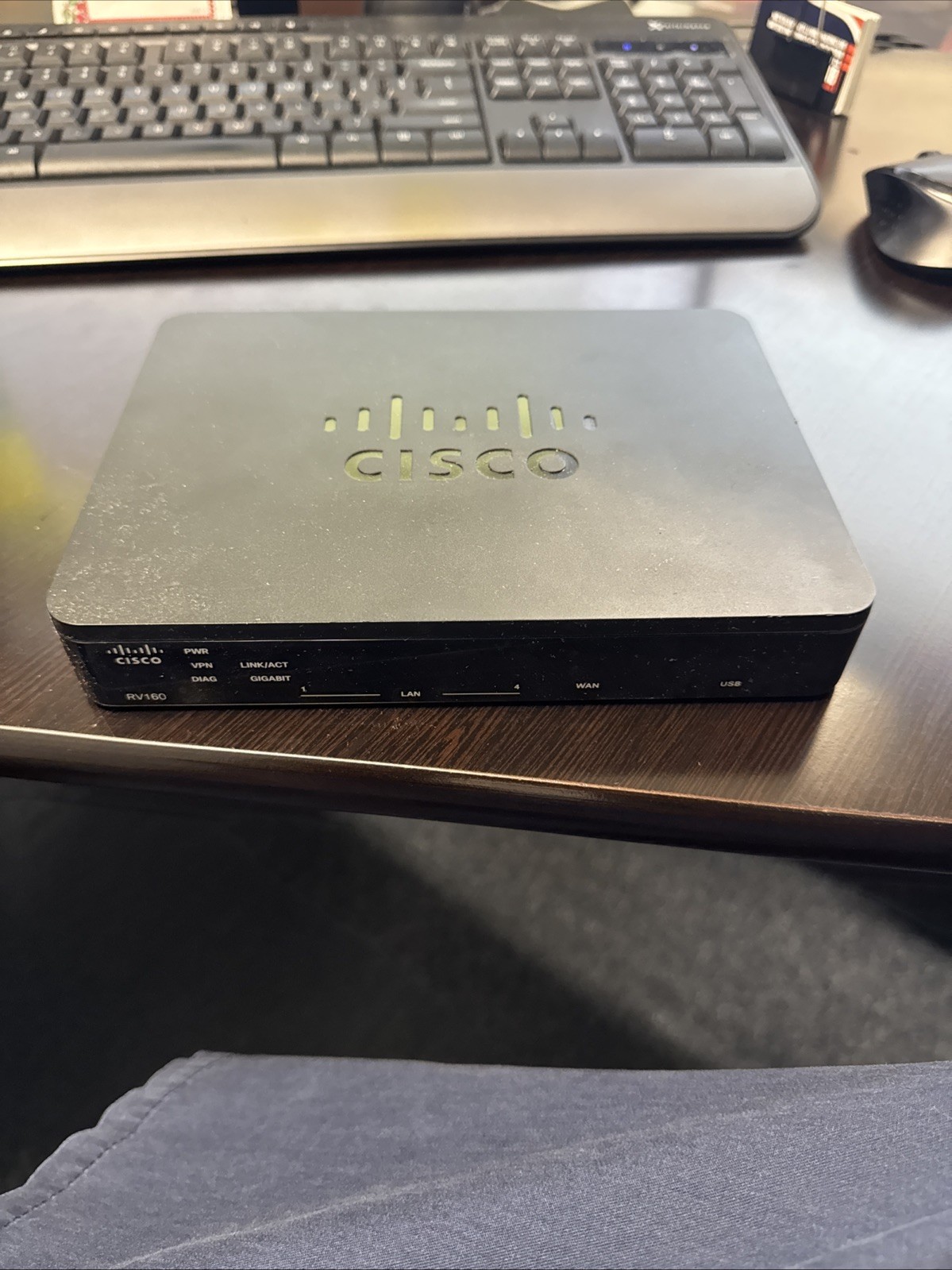 Cisco RV160 Dual WAN VPN Router Gigabit Firewall SMB Tested & Working No Cords