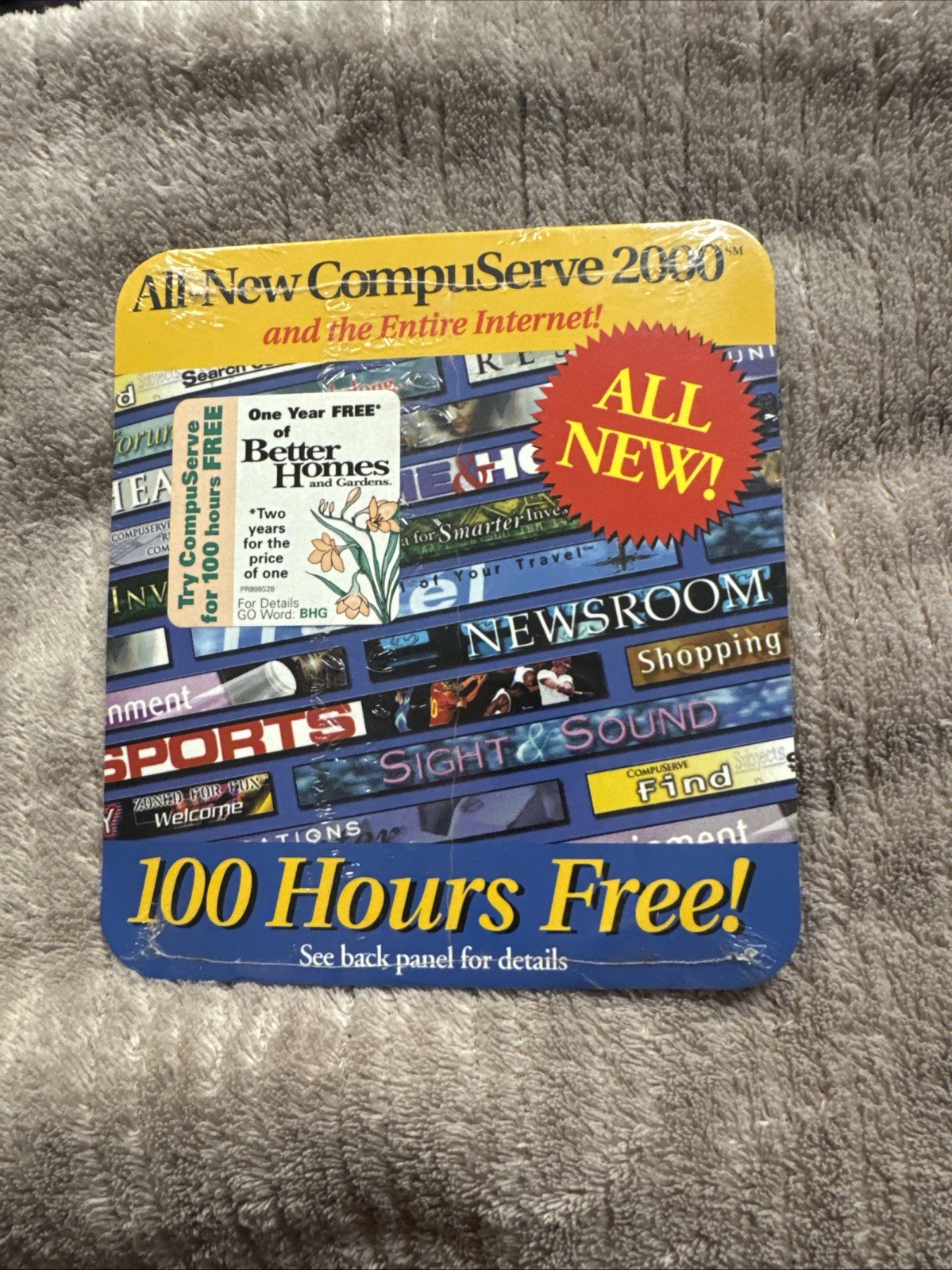 All-New  COMPUSERVE 2000 and the Entire Internet CD-ROM - "100 Hours Free"
