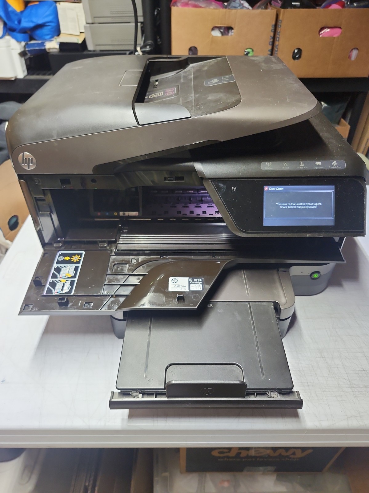 HP Officejet Pro 8600 Plus WiFi All-In-One Inkjet Printer READ NO INK 