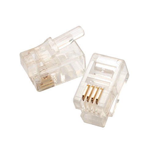 Eclipse 788-RA03 Modular Plug 8P8C, Round Cable, Stranded Wire,Gold Flash 1000pk