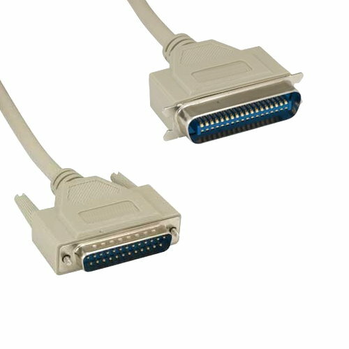 KNTK 3' DB25 to CN36 Cable 28AWG RS-232 Centronic Parallel Printer Scanner Data