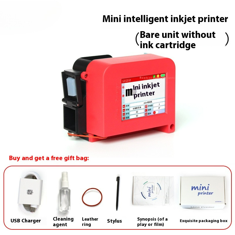Mini Inkjet Printer Food Plastic Packaging Bottle Cap Can Coding Machine