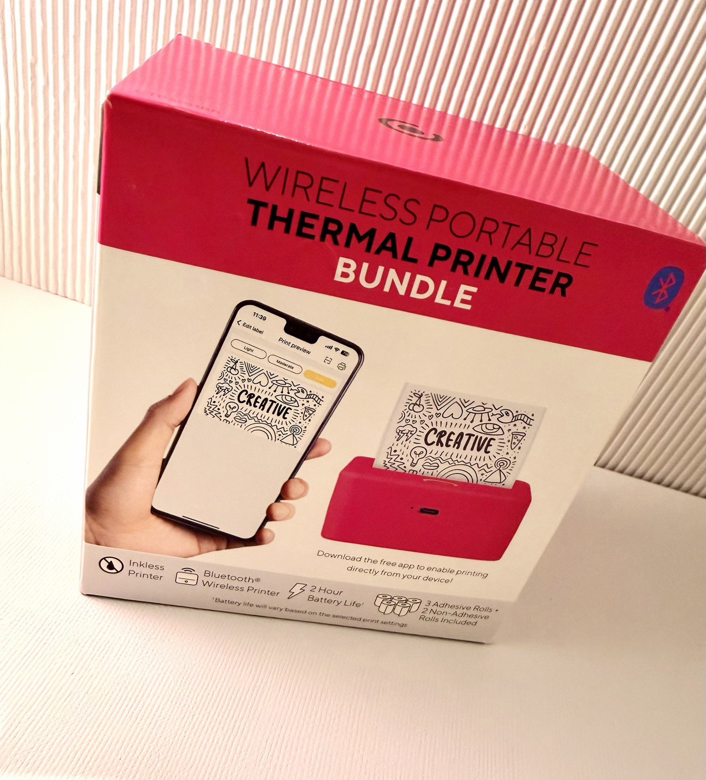 Core innovations - Mini Portable Thermal Printer  Bundle