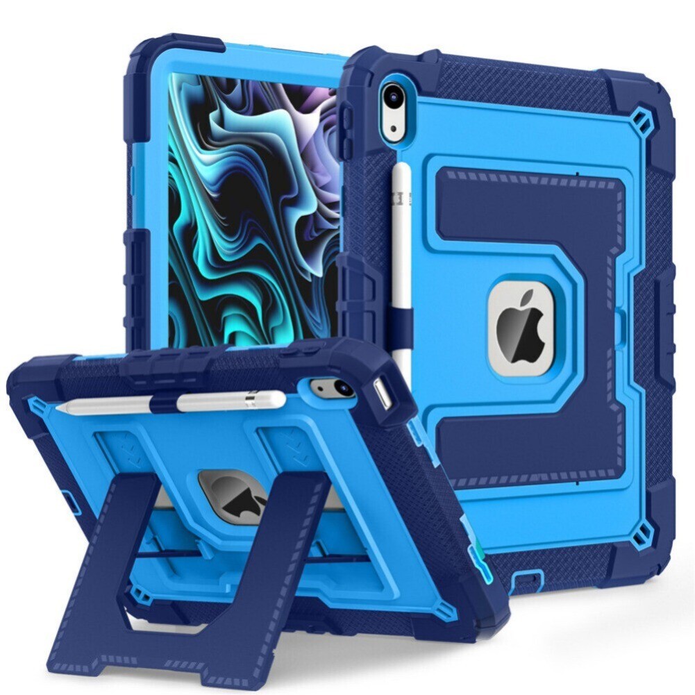 For iPad 11th A16 10th 9/8/7th Gen Shockproof Stand Case Heavy Duty Cover Strap-