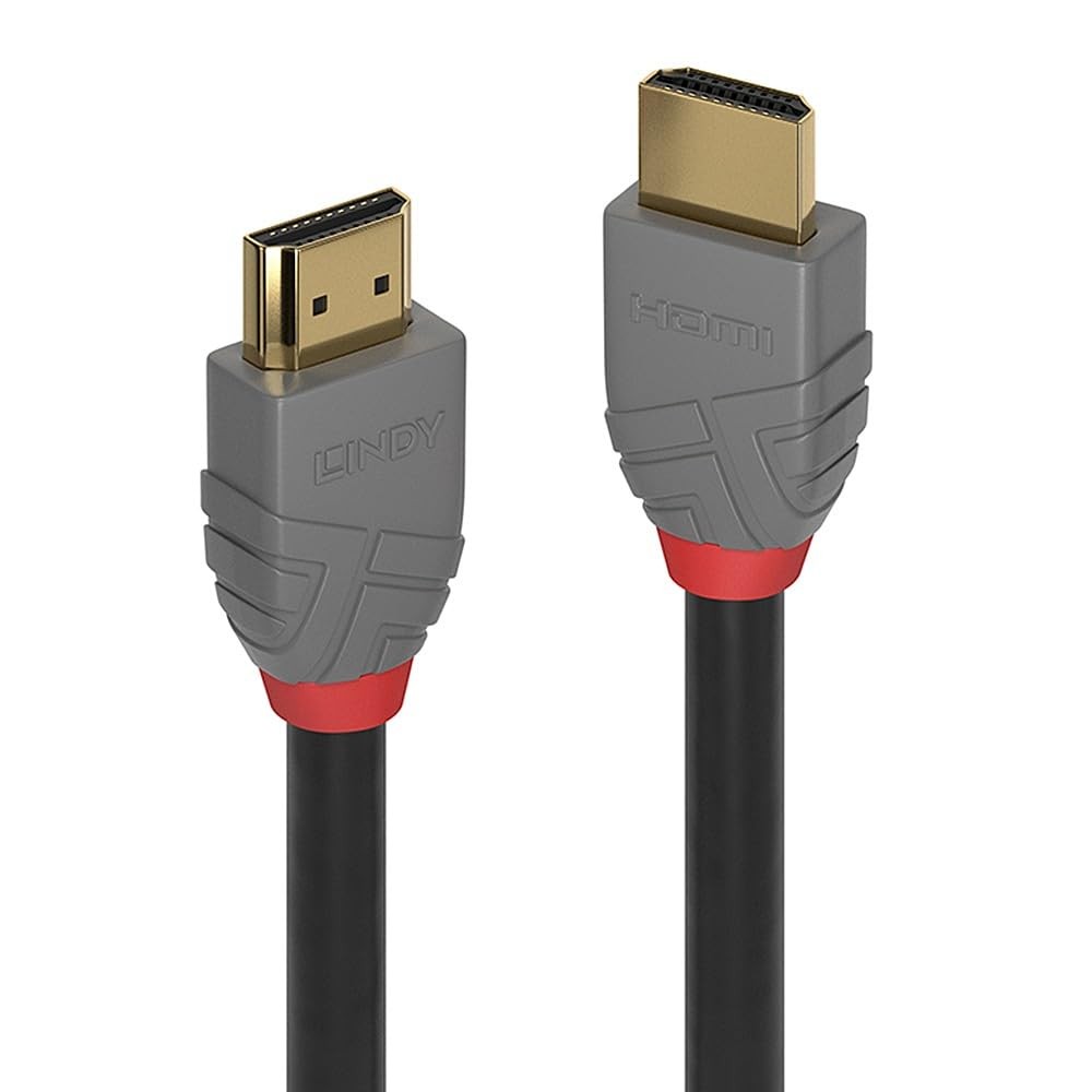 Lindy 36963 2m High Speed HDMI Cable, Anthra Line, Premium Design, Gold Plated,