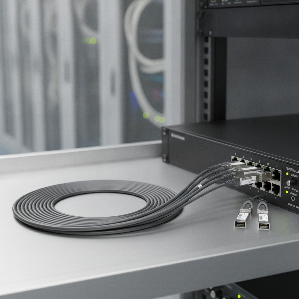 High-Performance 2M QSFP+ to 4xSFP+ Direct Attach Copper Cable - Ultra-Low Power