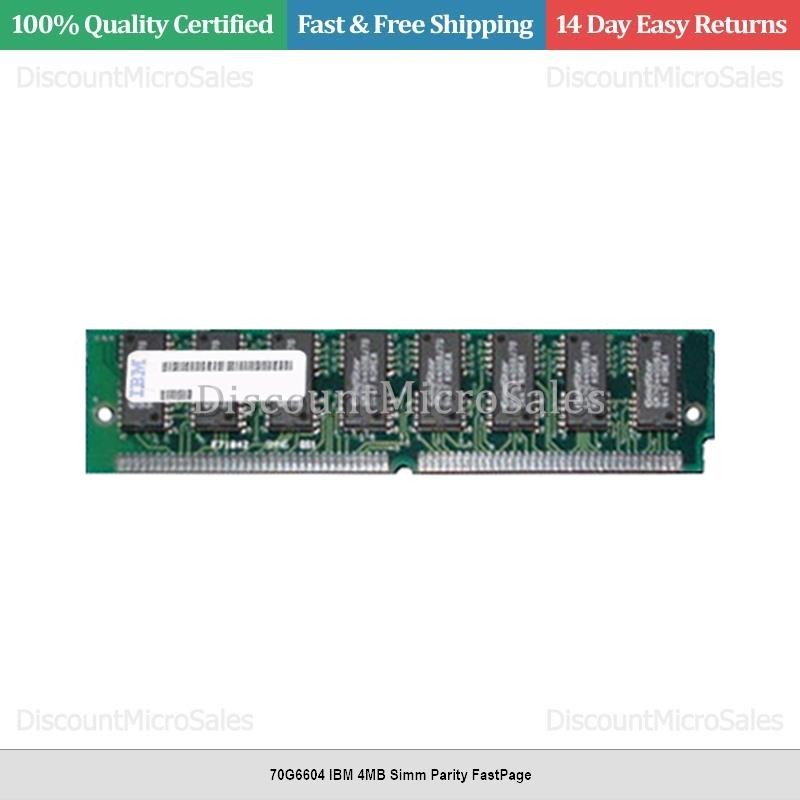 70G6604 IBM 4MB Simm Parity FastPage