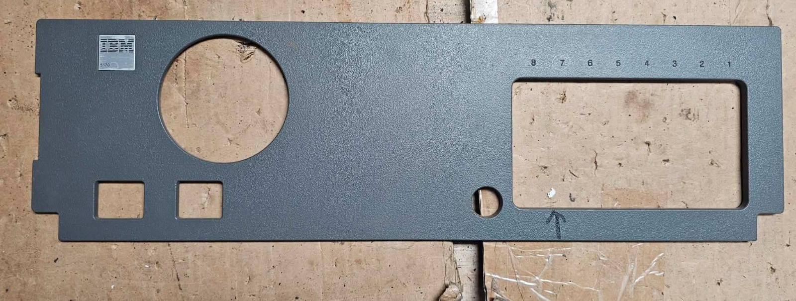 Rare Retro Clean Genuine Vintage IBM PC AT 5170 Rear Back Panel FRU P/N 8286114