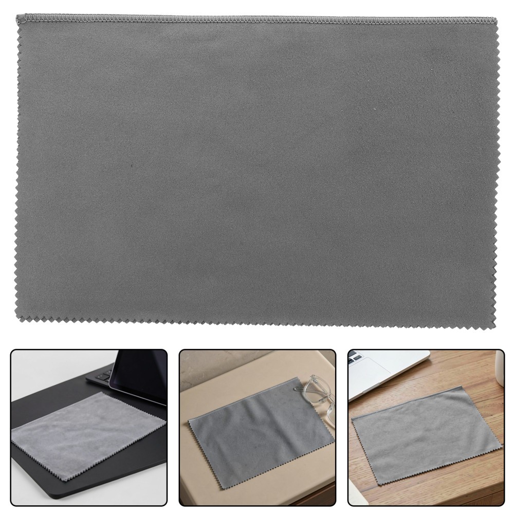 6Pcs Reusable Microfiber Cleaning Cloth Dark Grey for Electronics Screens