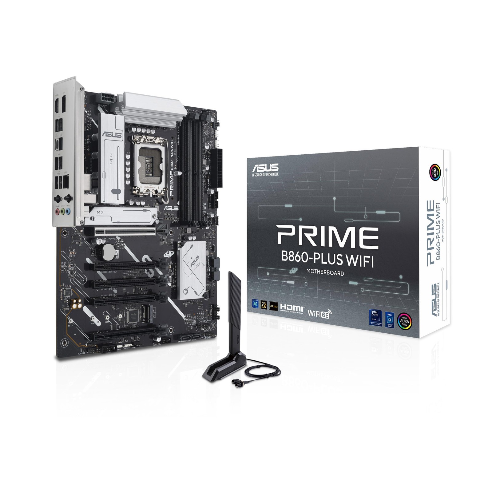 ASUS Prime B860-PLUS WiFi B860 LGA 1851 PRIME B860-PLUS|M.2 x2|WiFi 6E, BLACK