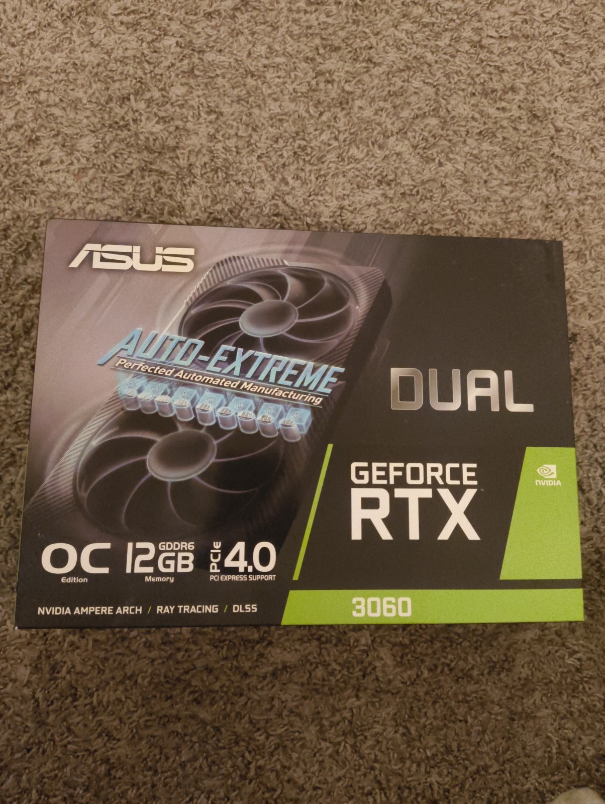 ASUS NVIDIA GeForce RTX 3060 12GB GDDR6 Graphic Card ( DUAL-RTX3060-O12G-V2)