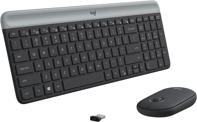 Lot of 20 Logitech MK470 Slim Wireless Keyboard and Mouse Combo