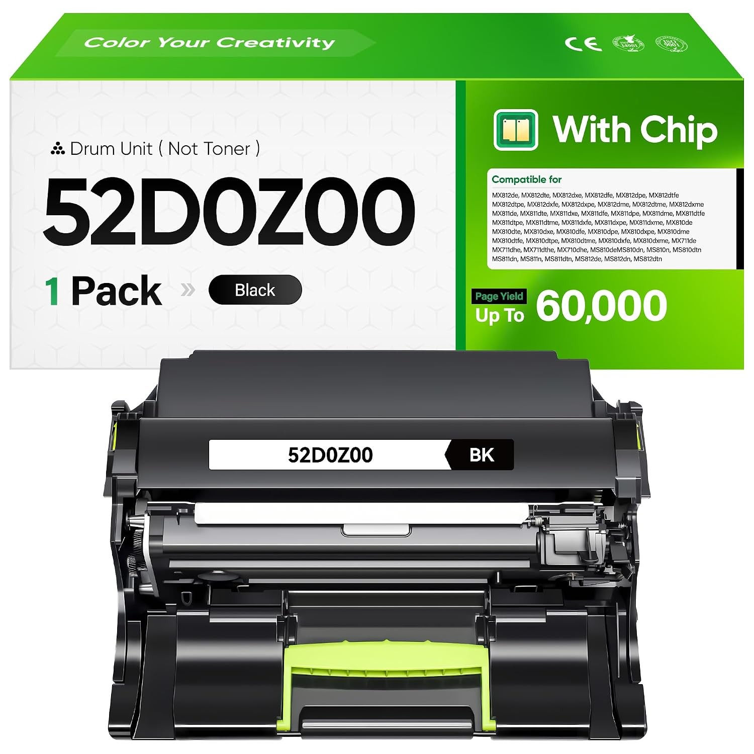 52D0Z00 High Yield Imaging Unit Replacement for Lexmark 520Z Printer Parts,