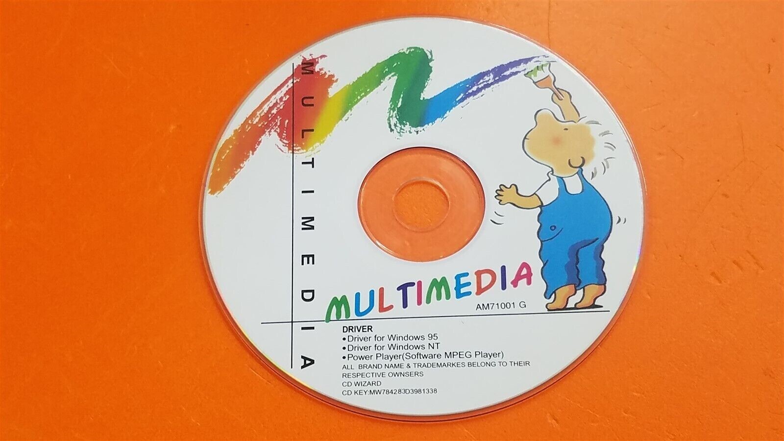 ⭐️⭐️⭐️⭐️⭐️Multimedia Driver CD Wizard AM71001G PC Software 