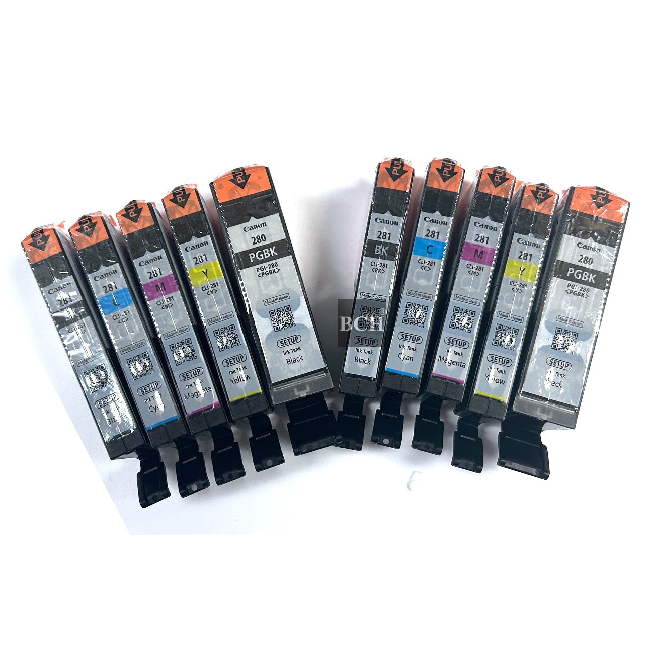 Genuine Canon 280/281 Ink Cartridges 2 Full Sets (10-Pack) OEM Brand Ne