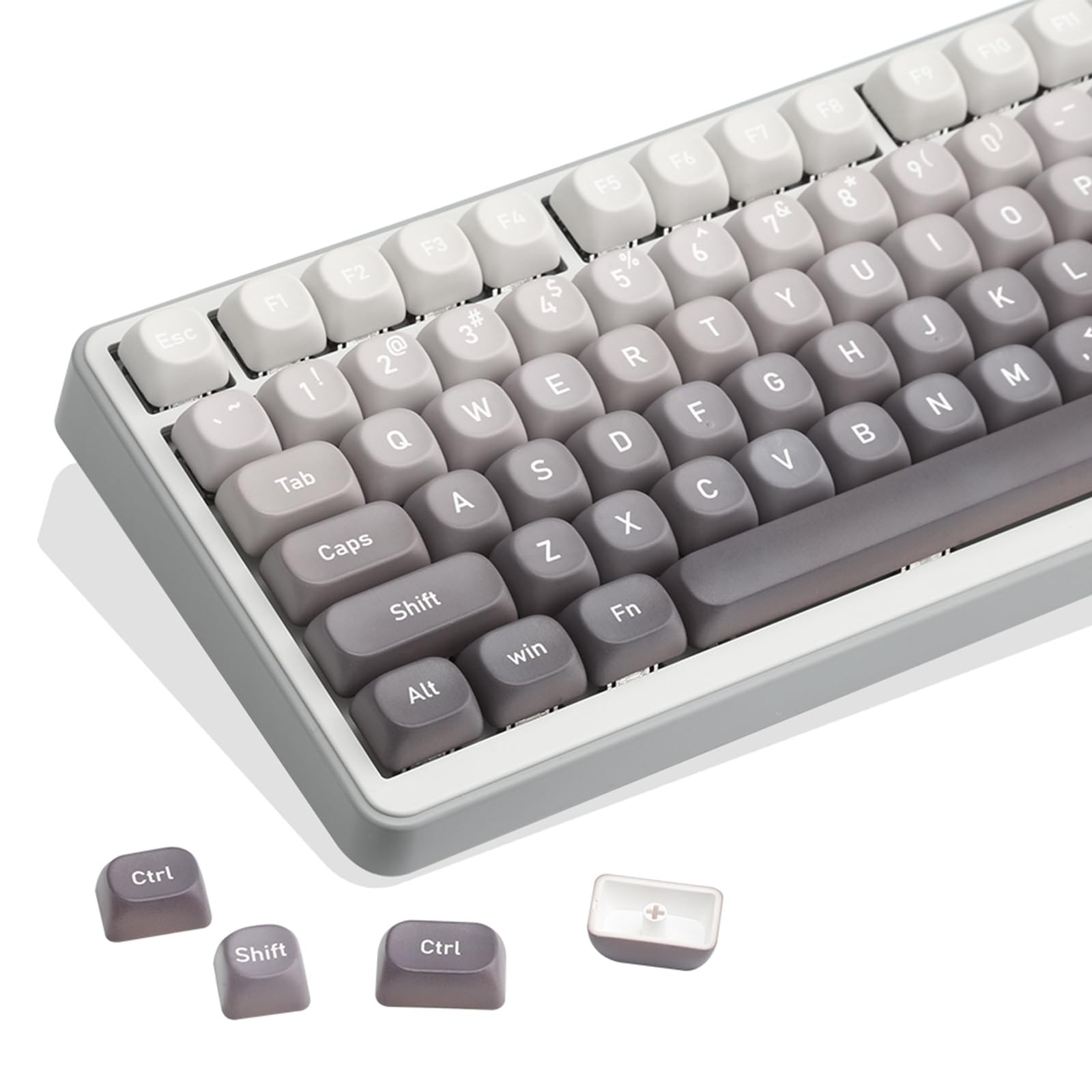 Pbt Moa Keycaps,5 Side Dye Sublimation Rounded Keycaps,Custom Keyboard Keycap...