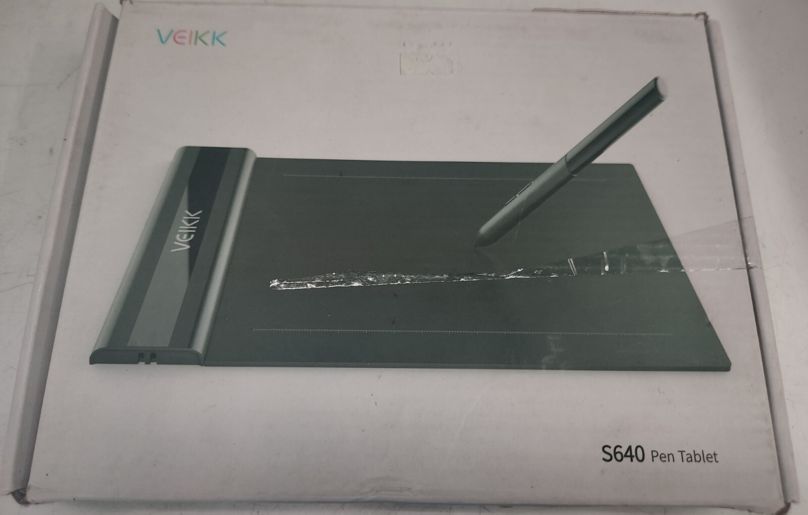 Digital Drawing Pen Tablet with Battery-free Pen By Veikk # S640 New Open Box