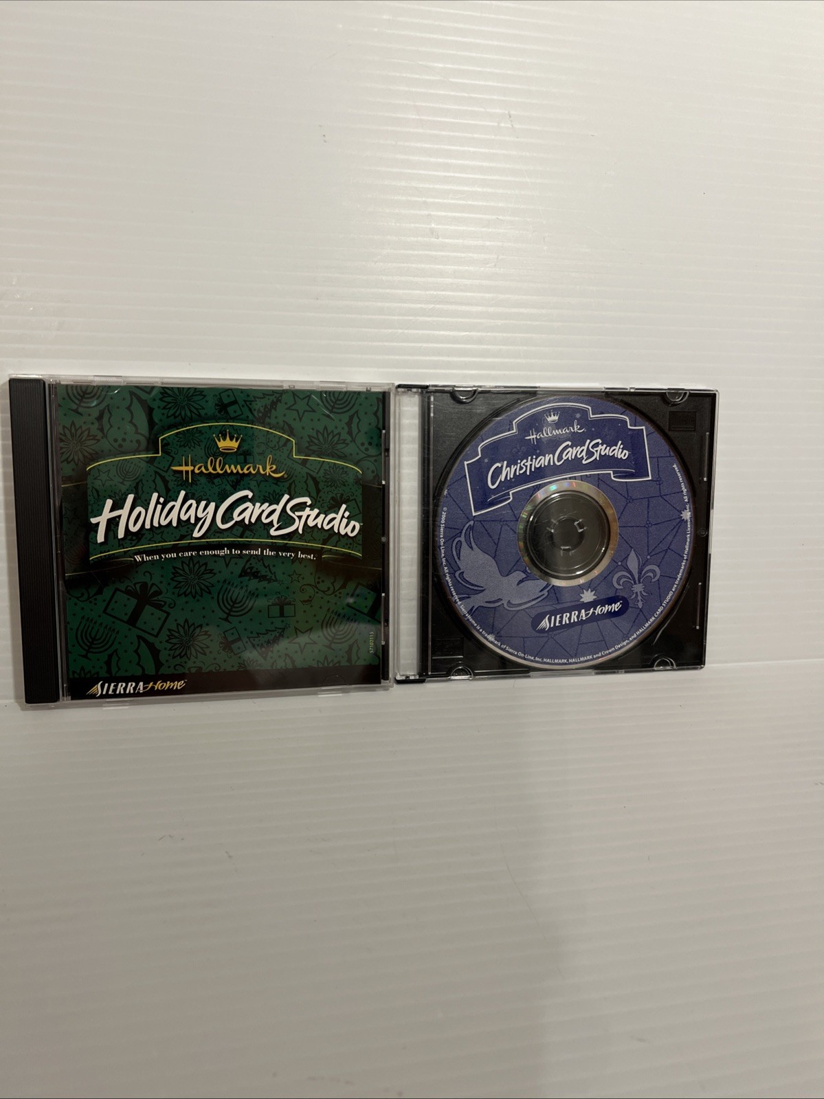 Lot of 2 PC Print Software Hallmark Christian Card Studio & Holiday Card Studio