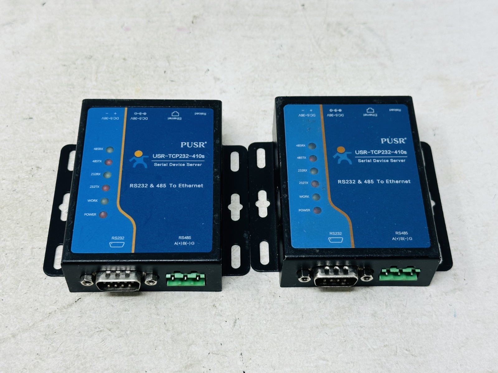 TWO - TCP/IP Modbus to Ethernet Converters Serial Device USR-TCP232-410S RS485